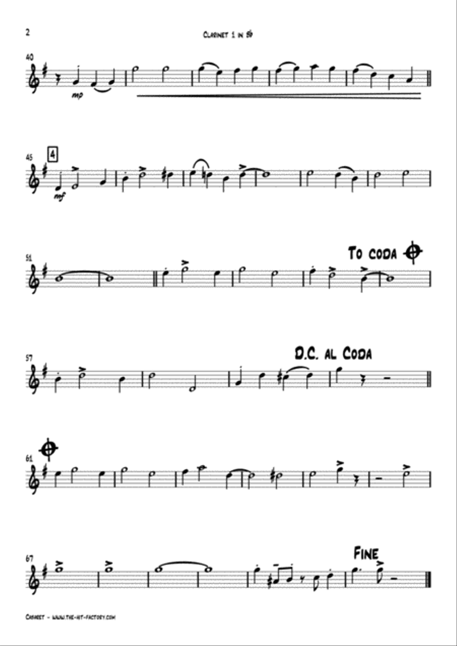 Cabaret Woodwind Ensemble scores gallery preview page 5