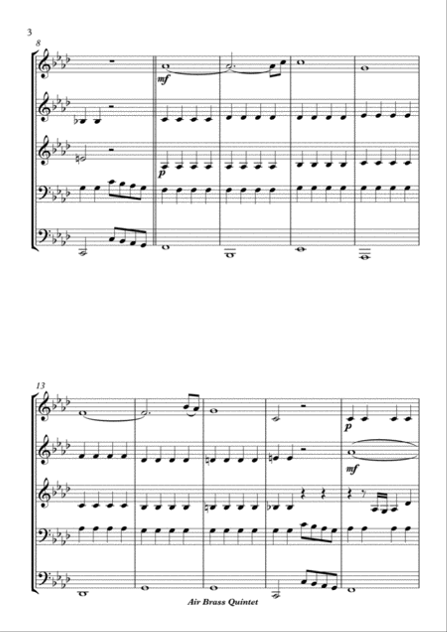 Ave Maria Giulio Caccini Ave Maria Giulio Caccini Brass Ensemble scores gallery preview page 5
