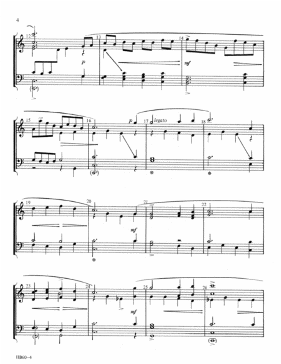 The Heavens Are Telling The Heavens Are Telling Handbell Choir scores gallery preview page 3