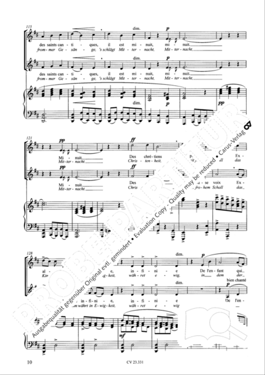Noel (Weihnachtslied; Steigt auf zu Gott) SA scores gallery preview page 11