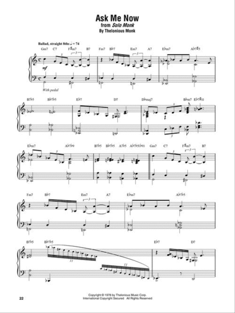 Thelonious Monk – Omnibook for Piano Piano Solo scores gallery preview page 6