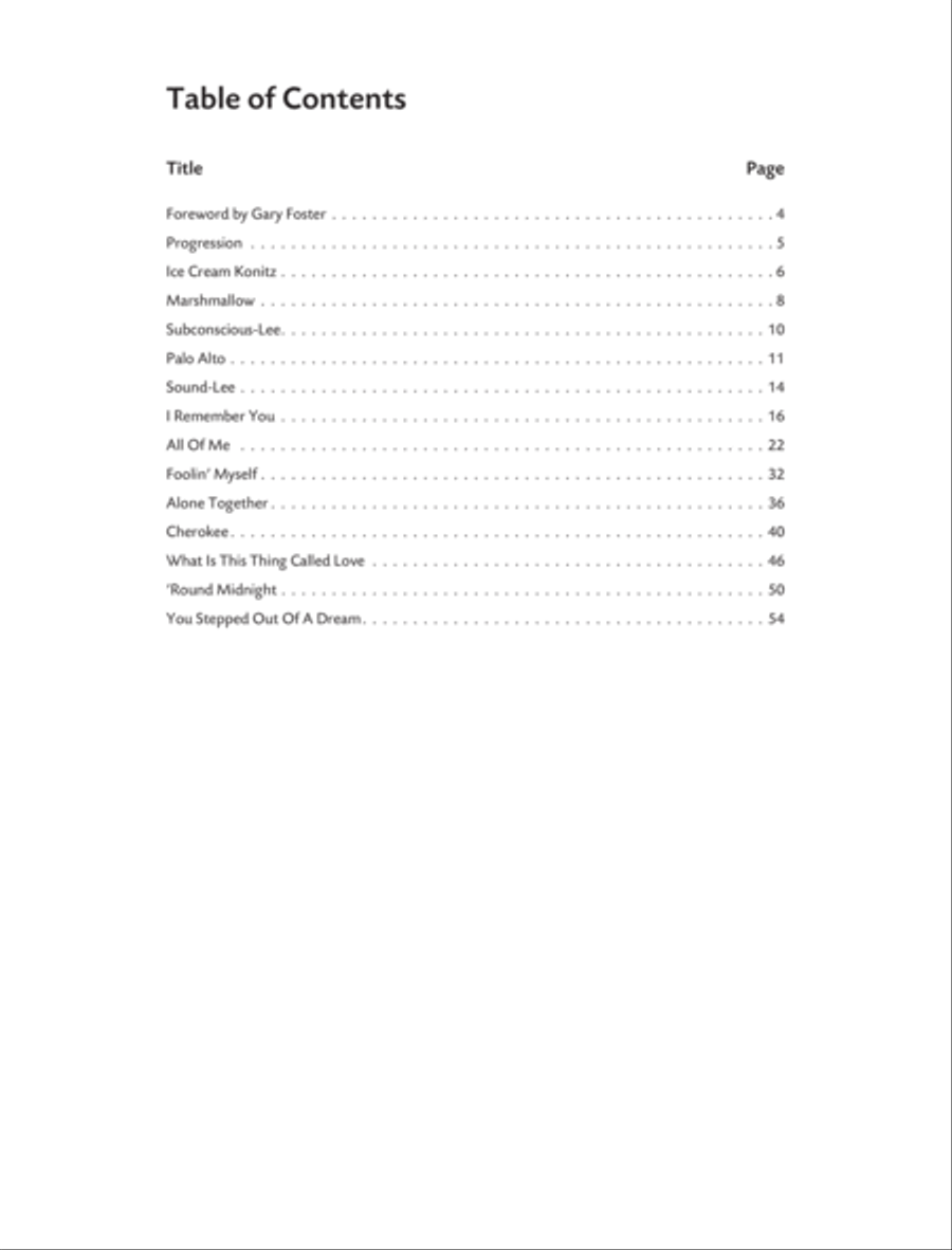 Lee Konitz Solo Transcriptions for Alto Saxophone Alto Saxophone scores gallery preview page 2