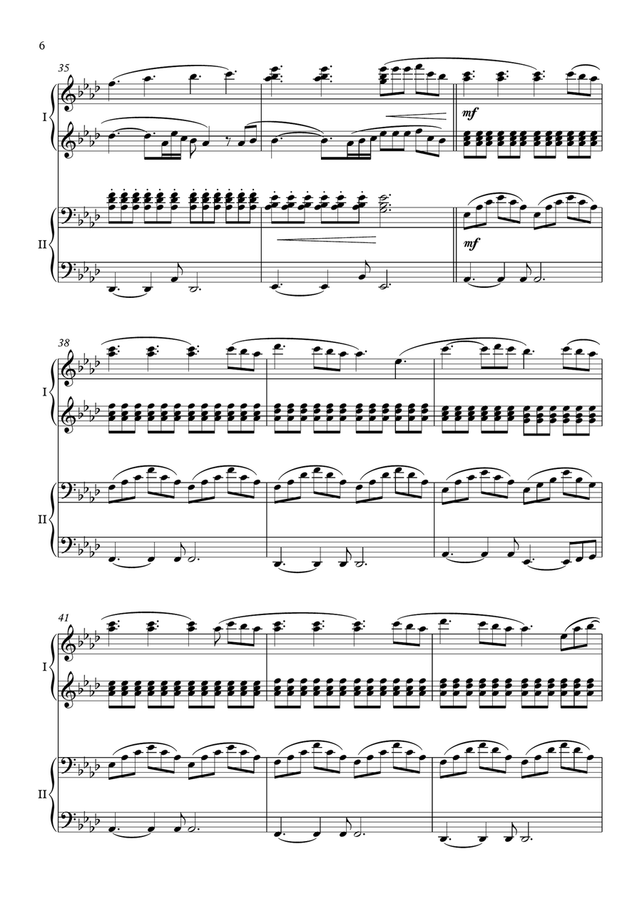 Perfect 1 Piano, 4-Hands scores gallery preview page 6