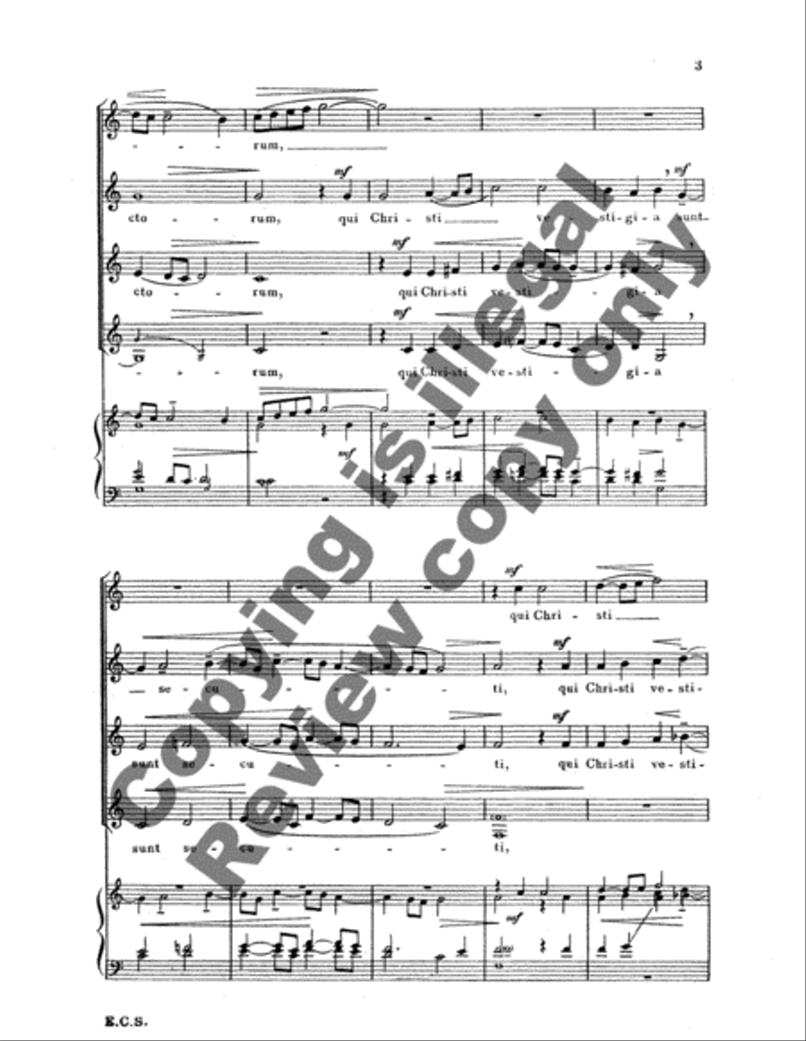 Gaudent in caelis SSAA scores gallery preview page 4