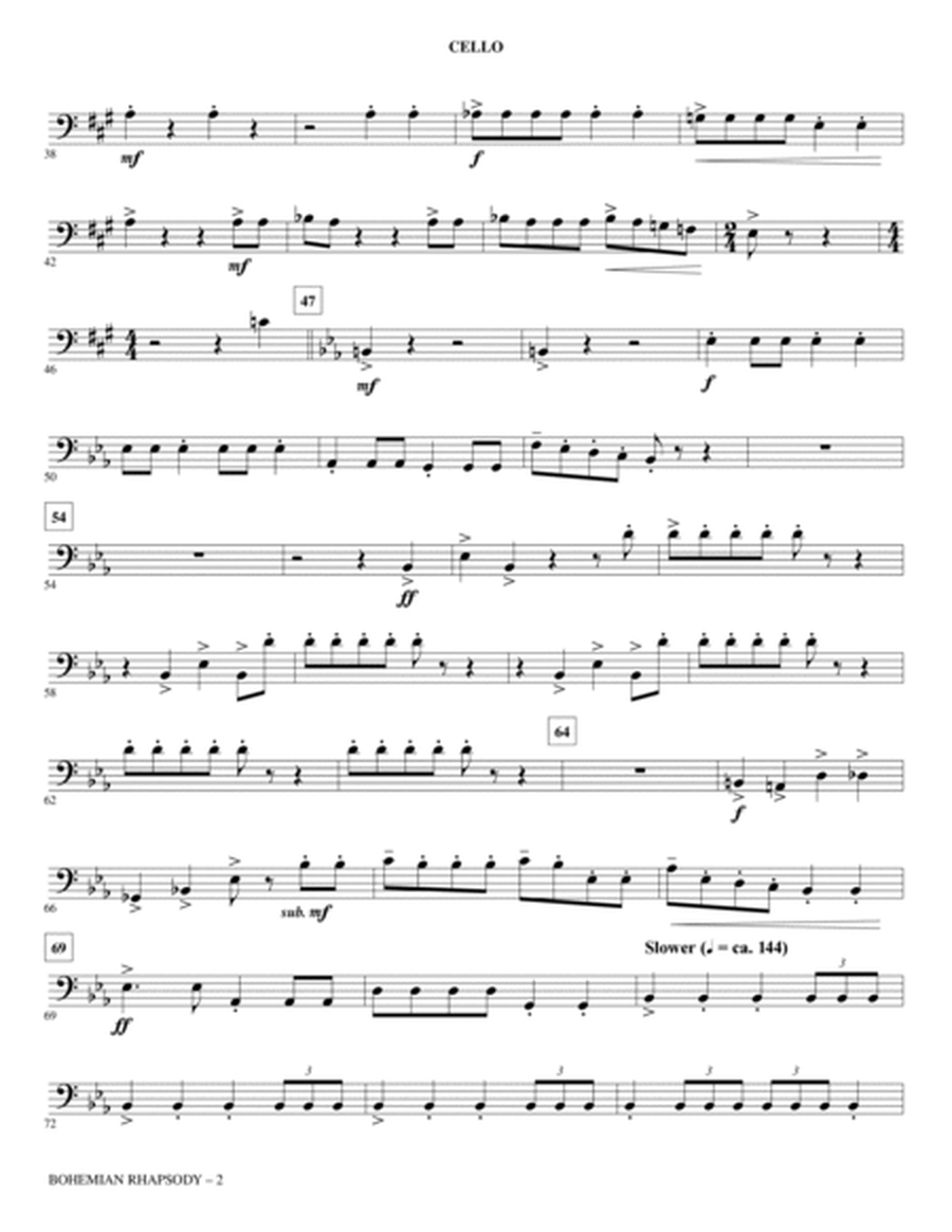 Bohemian Rhapsody (arr. Mark Brymer) - Cello
