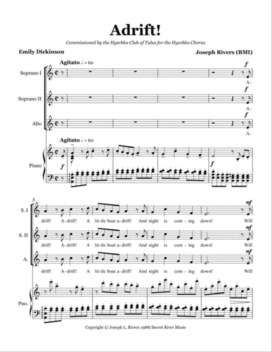Adrift! Adrift! SSA scores gallery preview page 2