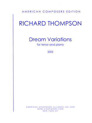 [ThompsonRO] Dream Variations (for Tenor)