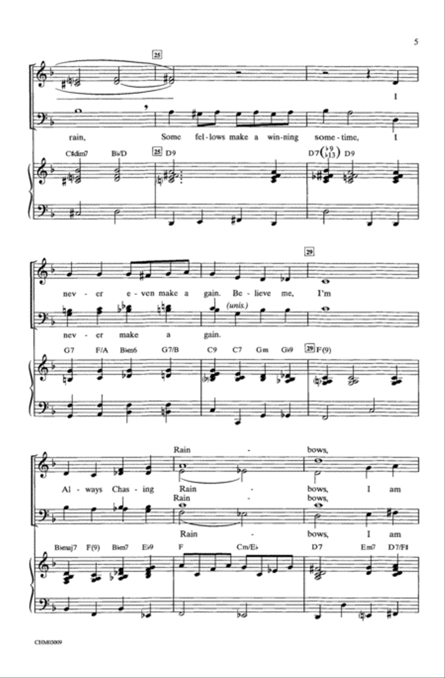 I'm Always Chasing Rainbows Choir scores gallery preview page 3