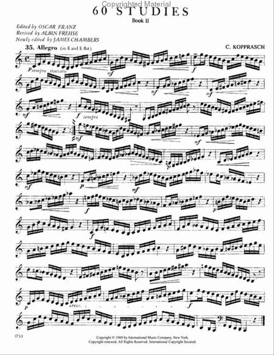 60 Studies: Volume II Horn Solo scores gallery preview page 2