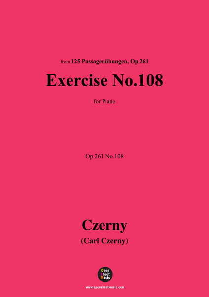 C. Czerny-Exercise No.108,Op.261 No.108 image number null