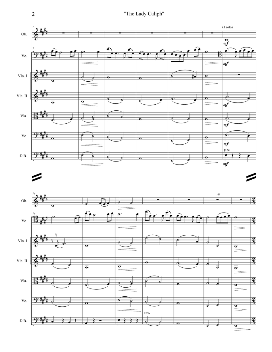 La Califfa Full Orchestra scores gallery preview page 3