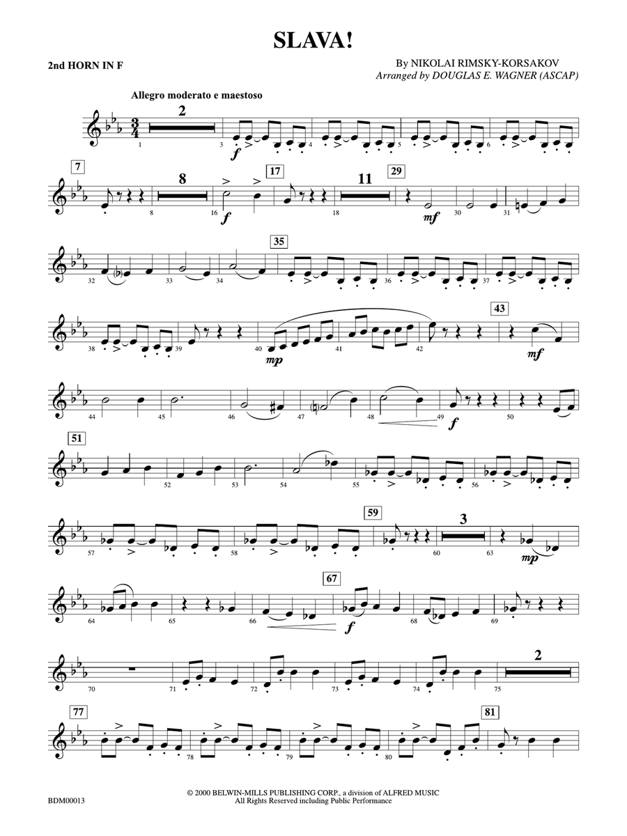 Slava: 2nd F Horn