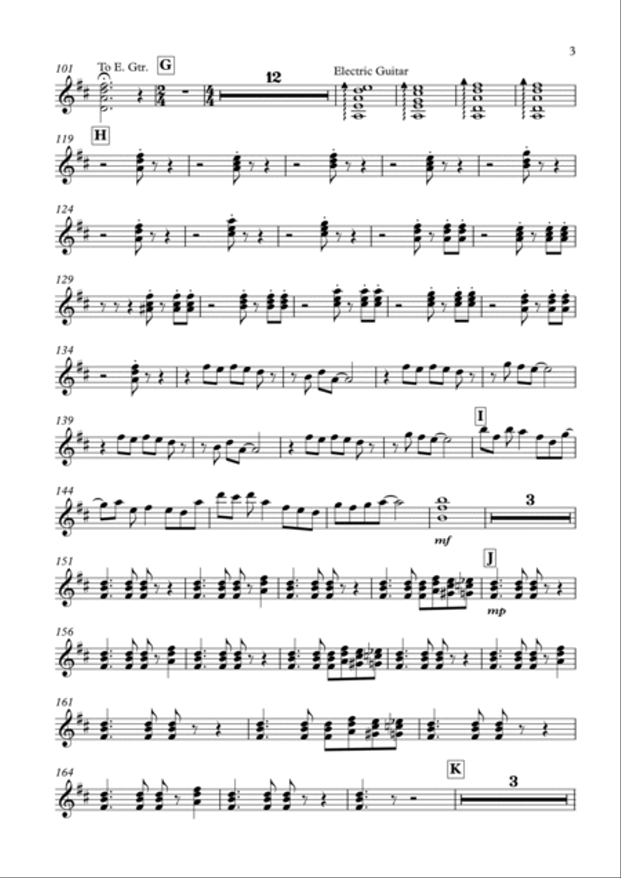Confidence (Guitar Section) Guitar Solo scores gallery preview page 3
