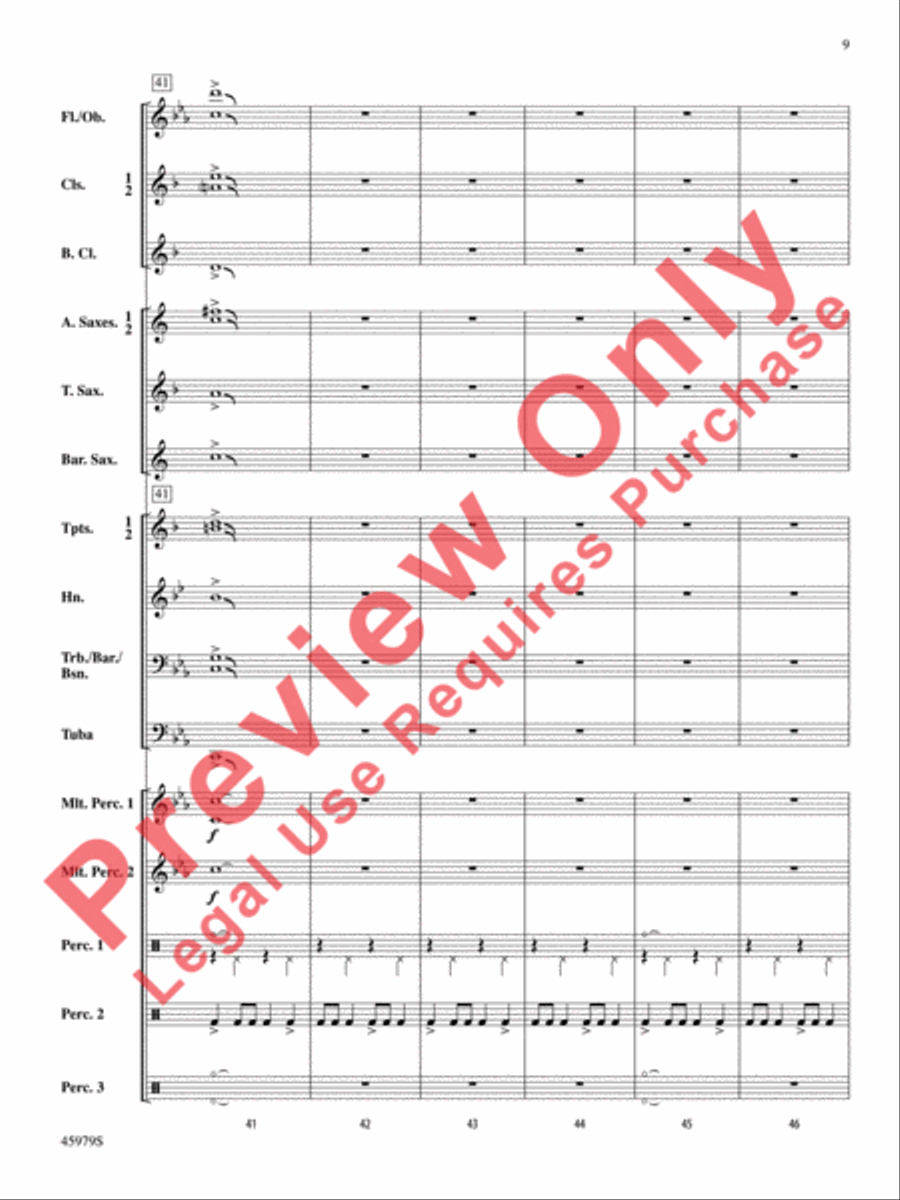 Ring, Ring, Ring! Ring, Ring, Ring! Concert Band scores gallery preview page 10