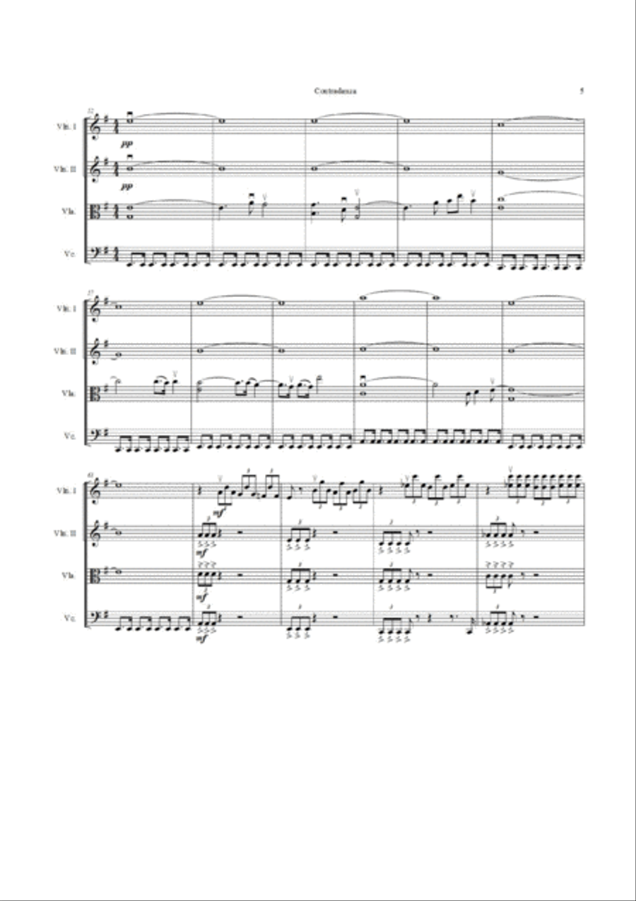 Contradanza String Quartet scores gallery preview page 5