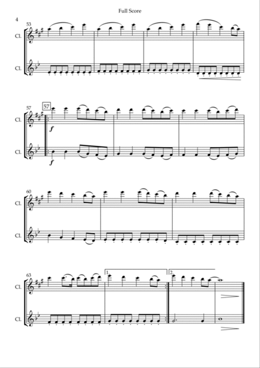 Build My Life Build My Life Clarinet Duet scores gallery preview page 4