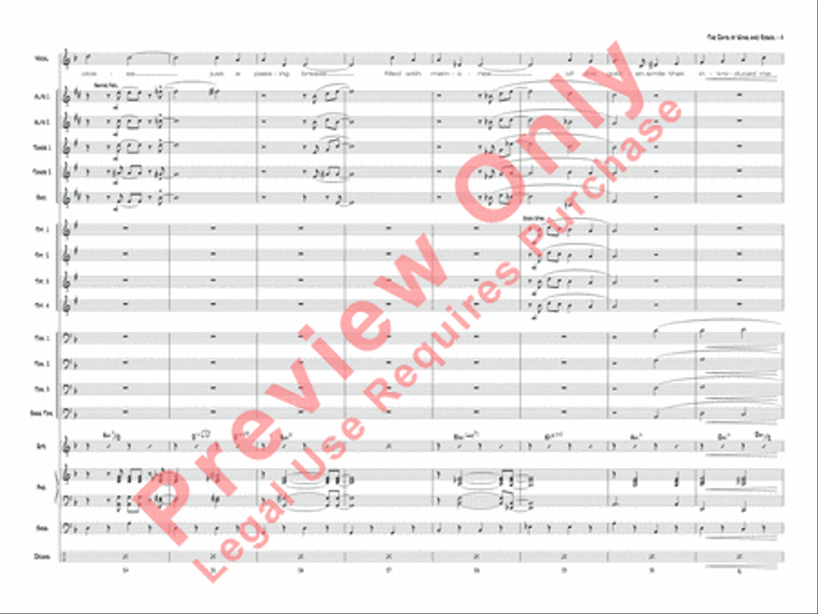 The Days of Wine and Roses Jazz Ensemble scores gallery preview page 7
