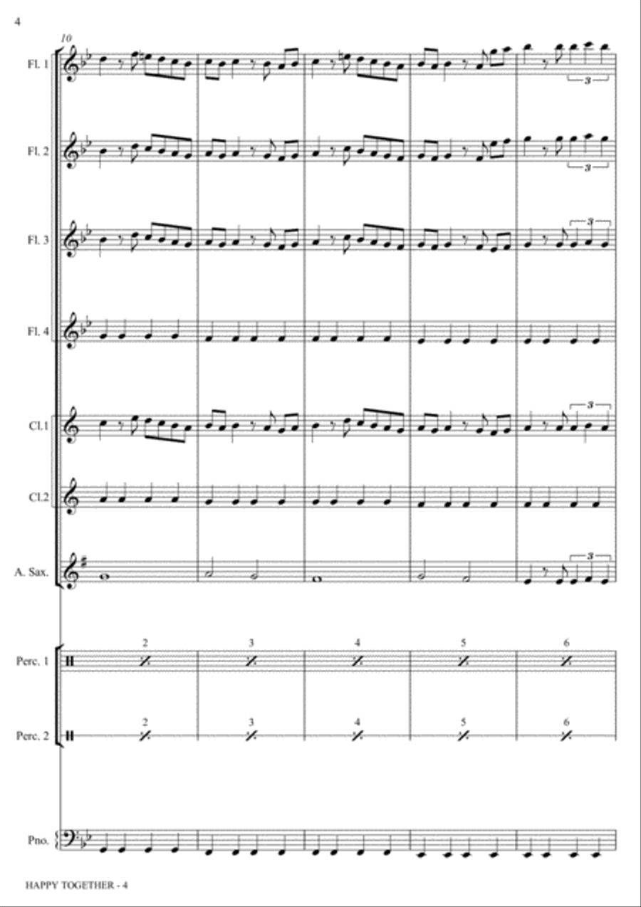 Happy Together Small Ensemble scores gallery preview page 4