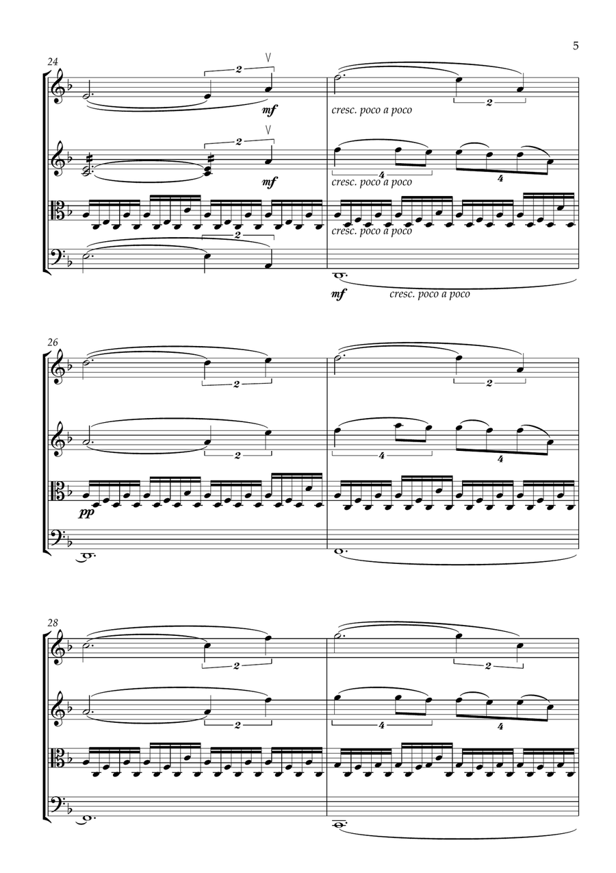 Chevalier De Sangreal String Quartet scores gallery preview page 5