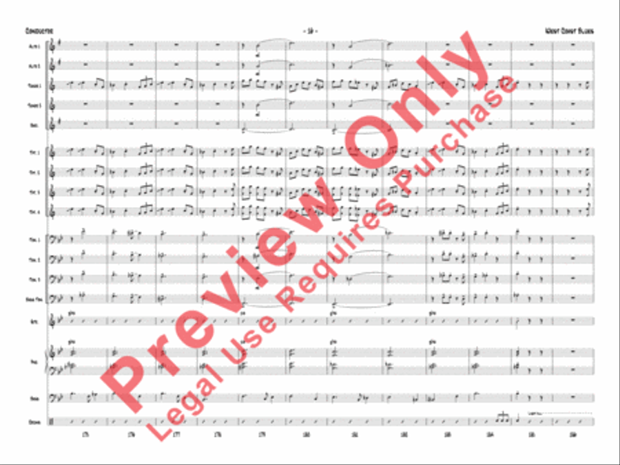 West Coast Blues West Coast Blues Jazz Ensemble scores gallery preview page 19