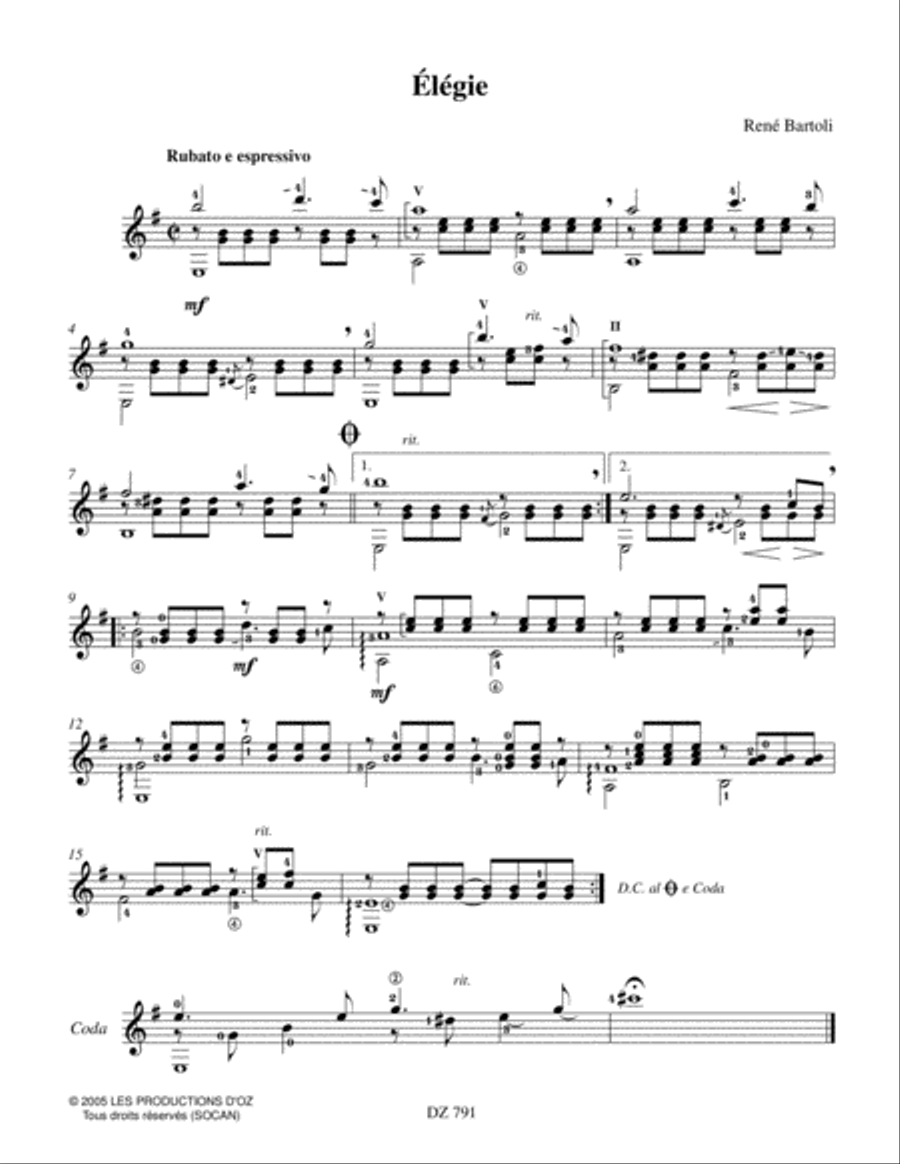 Réminiscences Classical Guitar scores gallery preview page 3