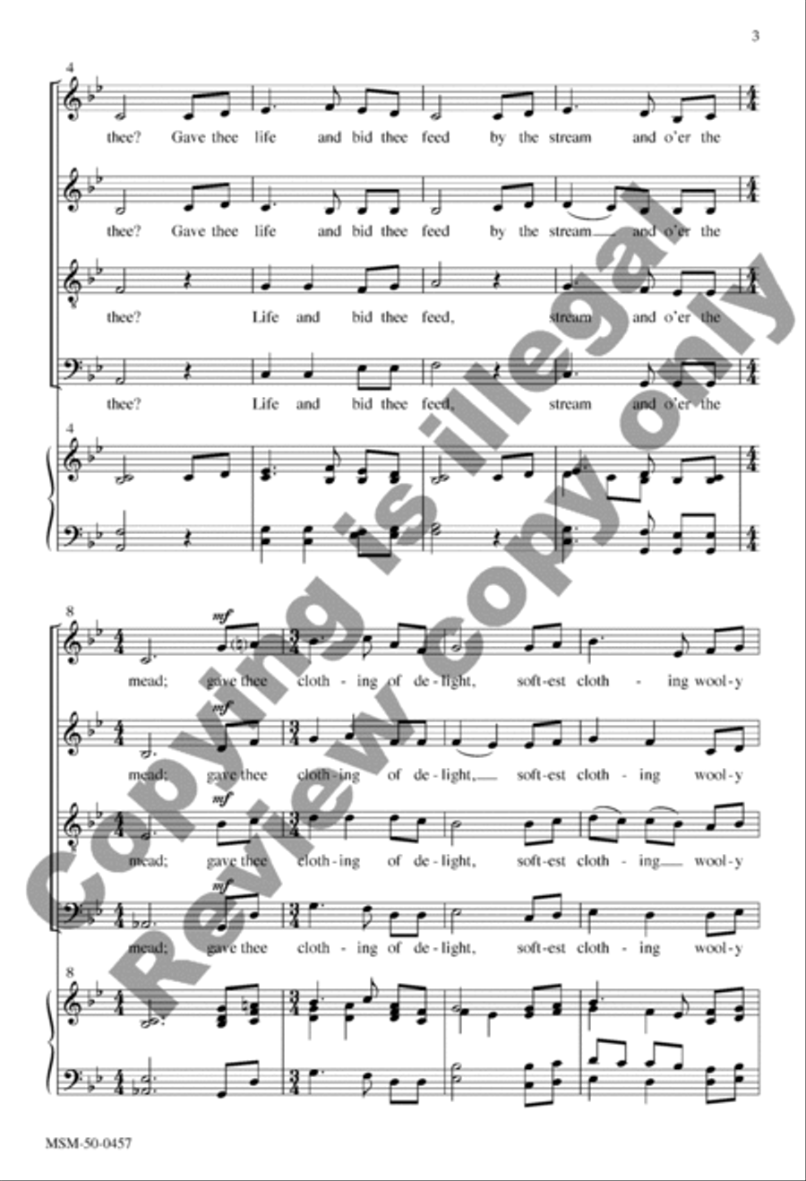 The Lamb 4-Part scores gallery preview page 3