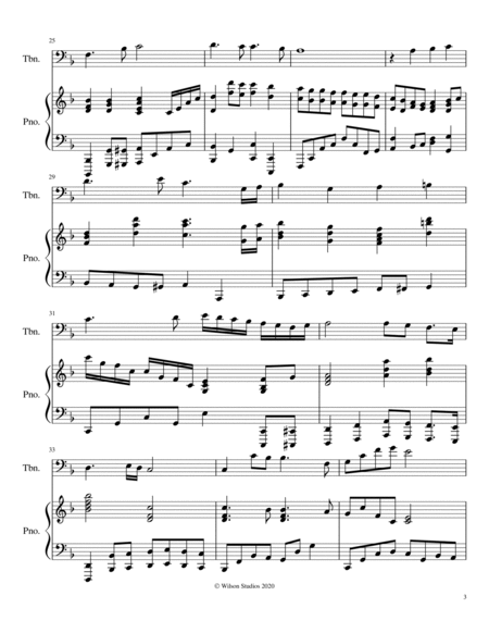 Abide With Me--trombone solo image number null