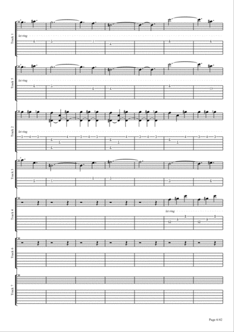 Echoes To Infinity Easy Piano scores gallery preview page 6