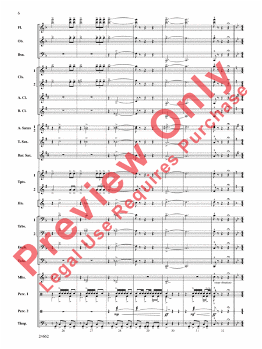 Timber City Trilogy Timber City Trilogy Concert Band scores gallery preview page 7