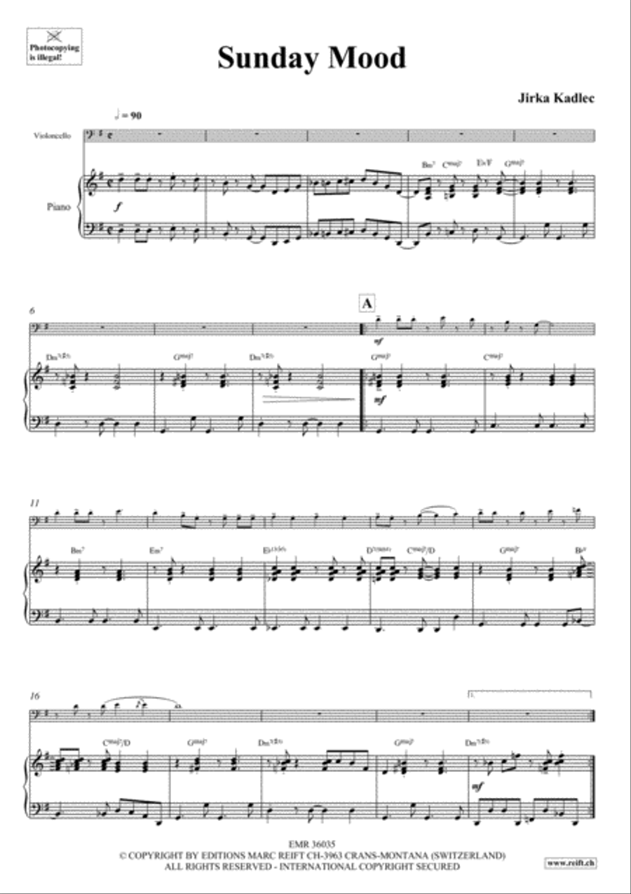Sunday Mood Piano Accompaniment scores gallery preview page 4