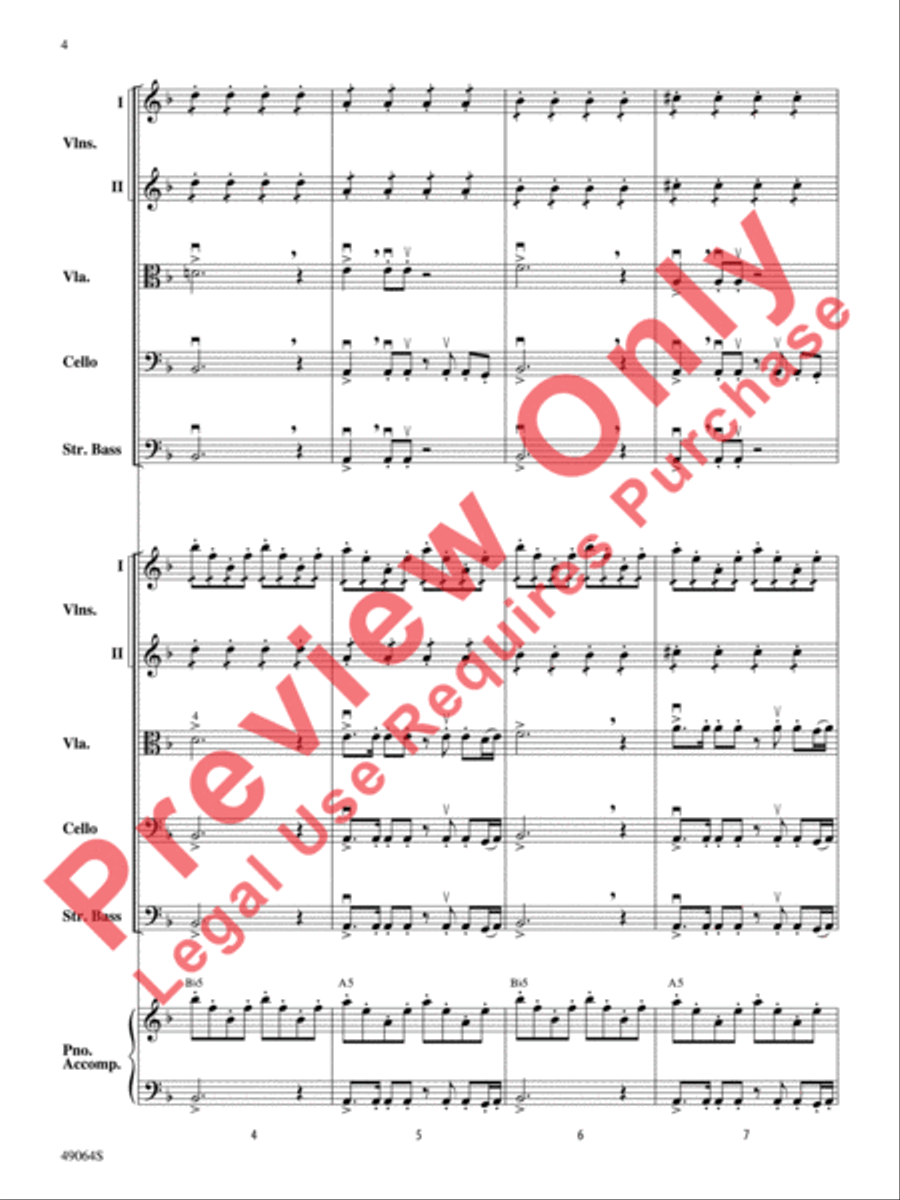 Wood's Bolero String Orchestra scores gallery preview page 5