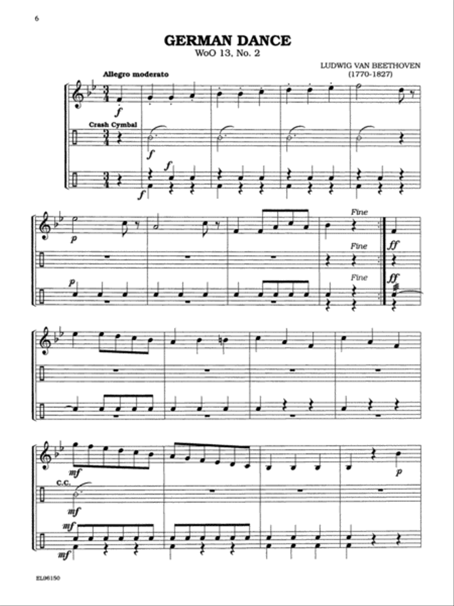 Classical Trios for All (From the Baroque to the 20th Century) Small Ensemble scores gallery preview page 4