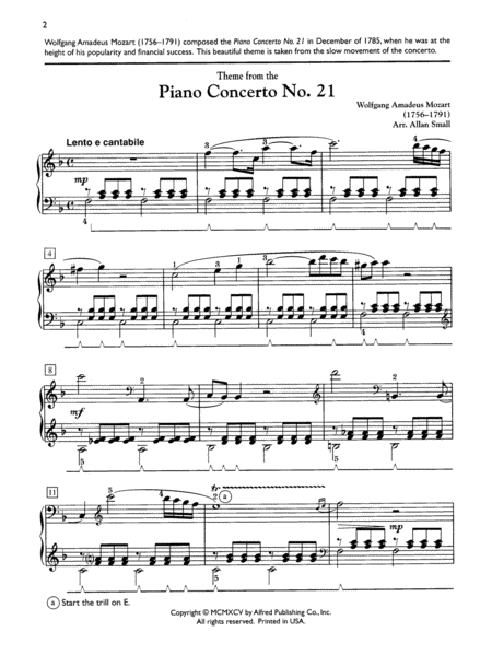 Theme from Piano Concerto No. 21