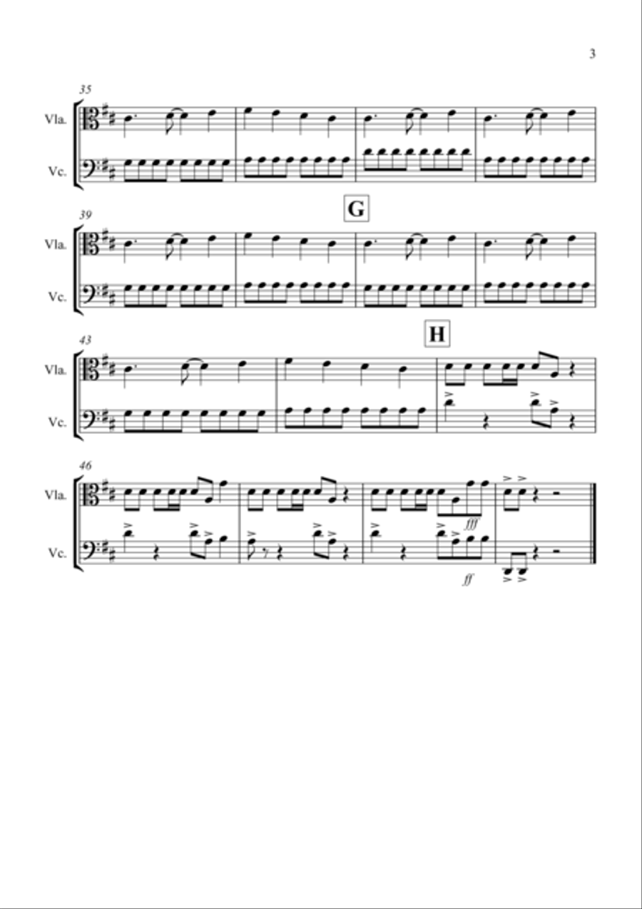 Under Pressure String Duet scores gallery preview page 3