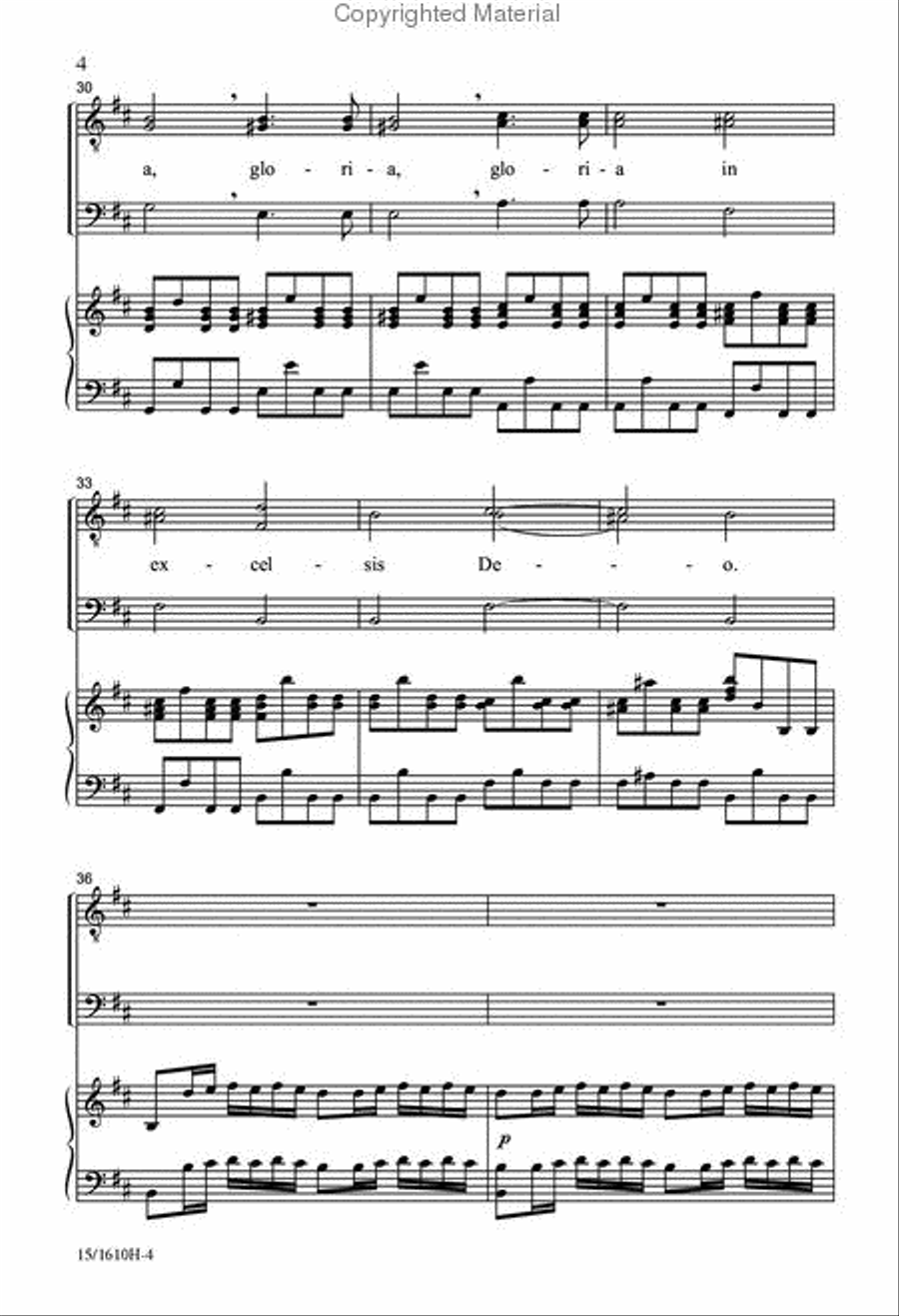 Gloria in Excelsis Deo TTB scores gallery preview page 5