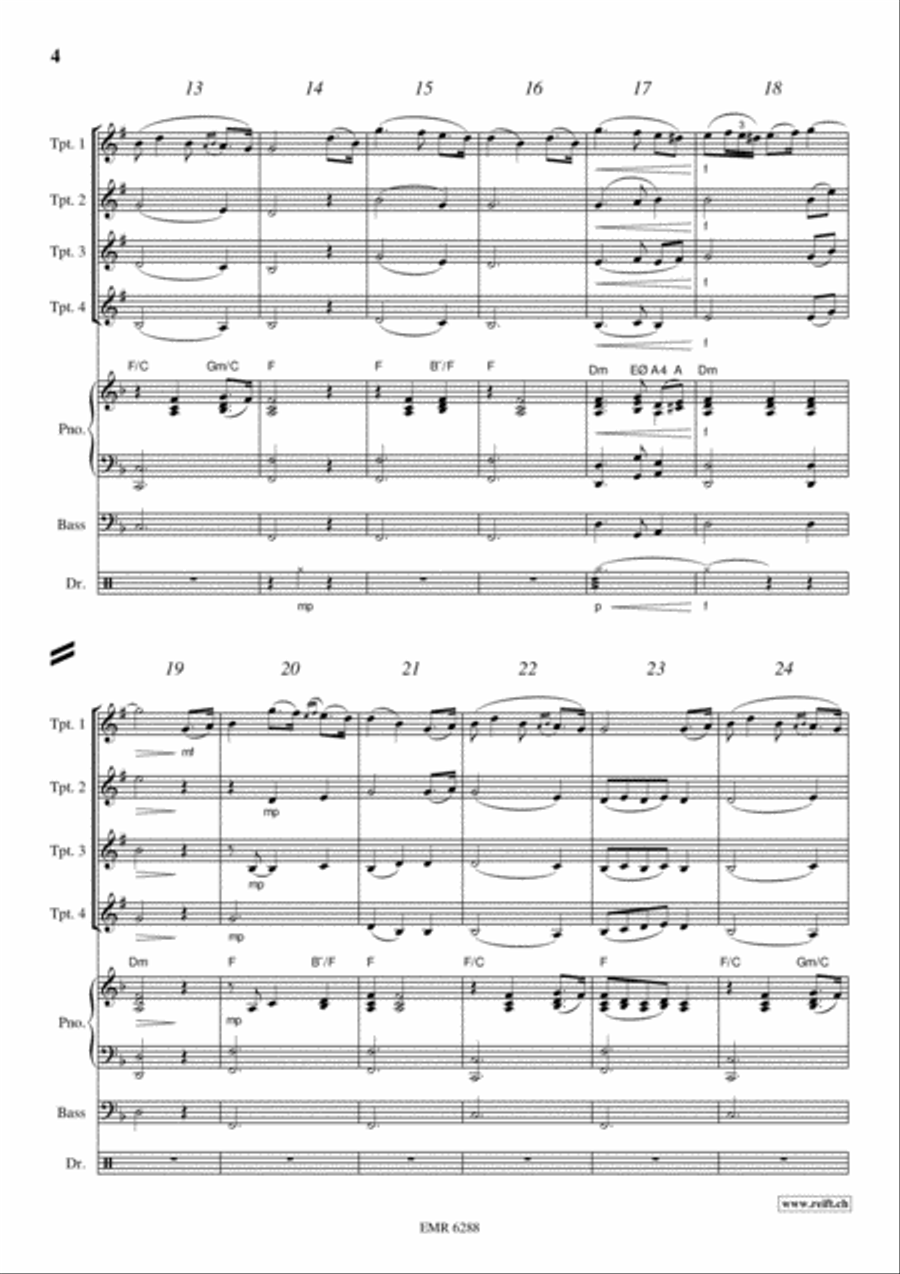 The Last Rose Of Summer The Last Rose Of Summer Trumpet scores gallery preview page 4