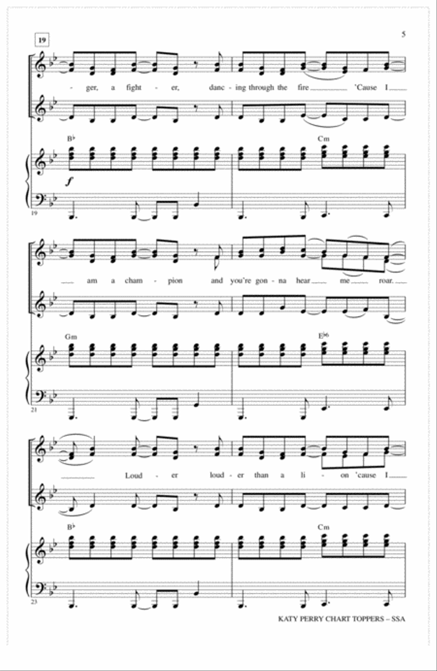 Katy Perry: Chart Toppers SSA scores gallery preview page 4