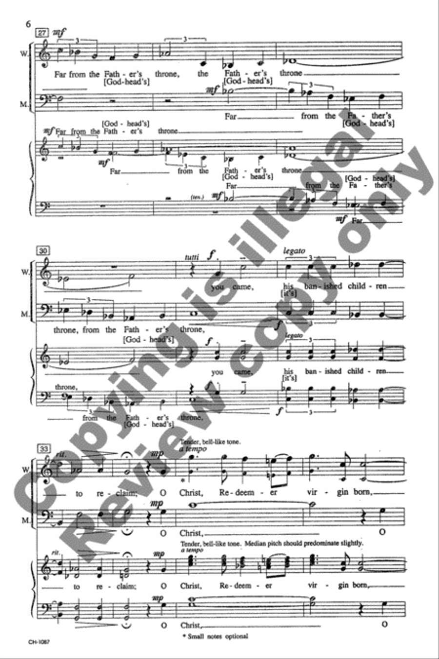 Christ, Redemptor Christ, Redemptor 4-Part scores gallery preview page 10