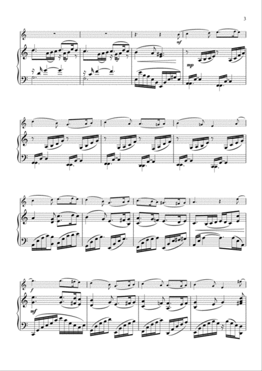 Greensleeves - Flute & Piano Flute Solo scores gallery preview page 3