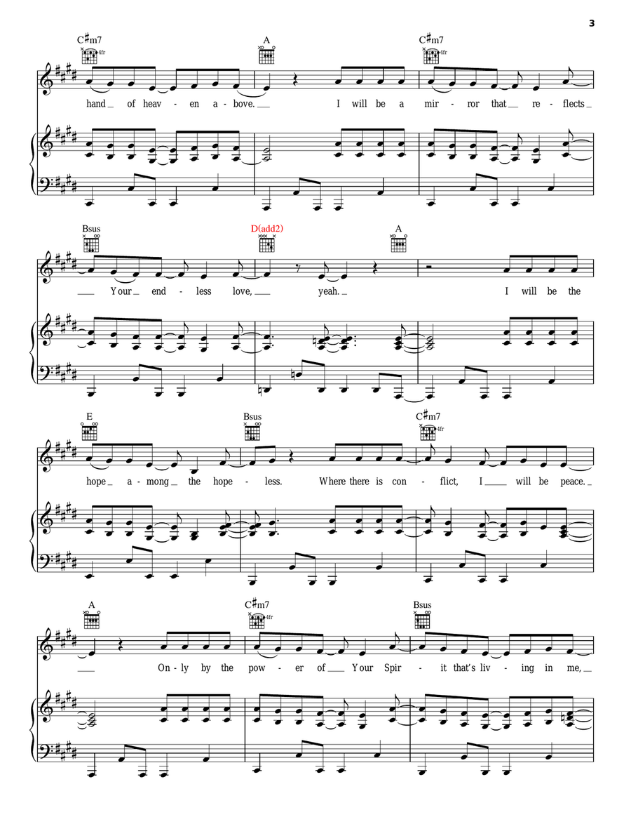 I Will Be Acoustic Guitar scores gallery preview page 3