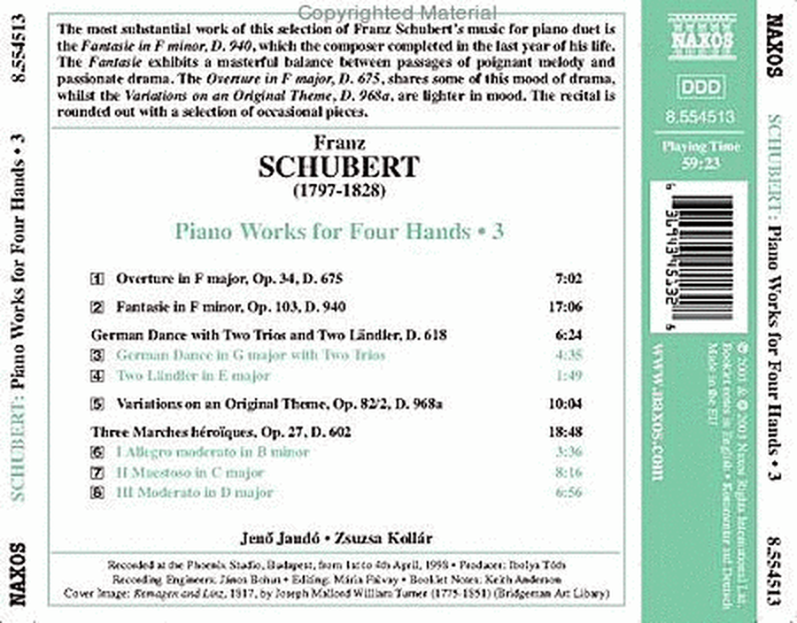 Piano Works for Four Hands Vol