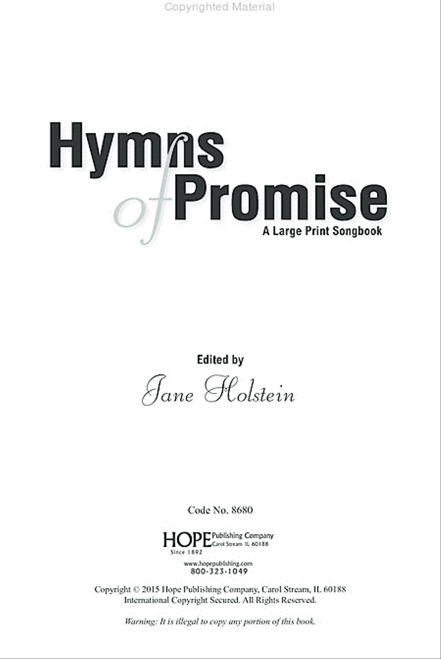 Hymns of Promise Choir scores gallery preview page 3