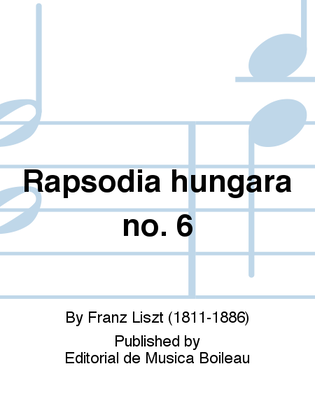 Book cover for Rapsodia hungara no. 6
