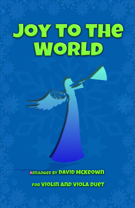 Book cover for Joy to the World, Jazz Style, for Violin and Viola Duet
