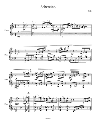 Scherzino for piano