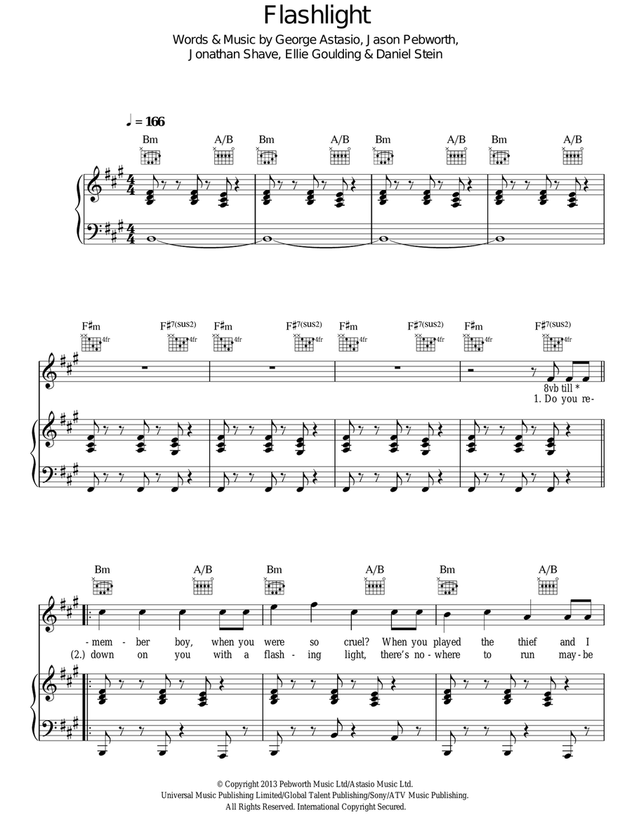 Flashlight Acoustic Guitar scores gallery preview page 1
