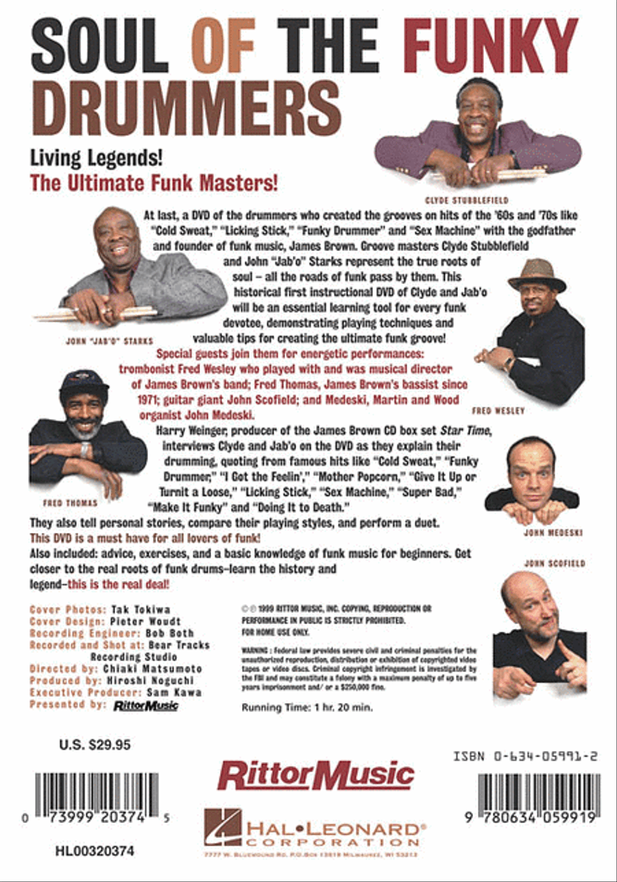 Clyde Stubblefield & John “Jab'o” Starks – Soul of the Funky Drummers Drum Set scores gallery preview page 2
