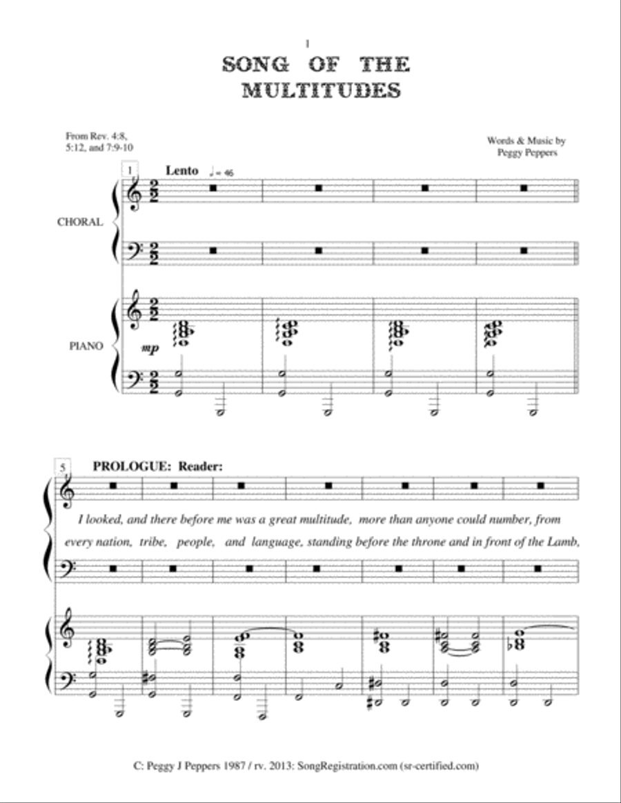 SONG OF THE MULTITUDES Divisi scores gallery preview page 3