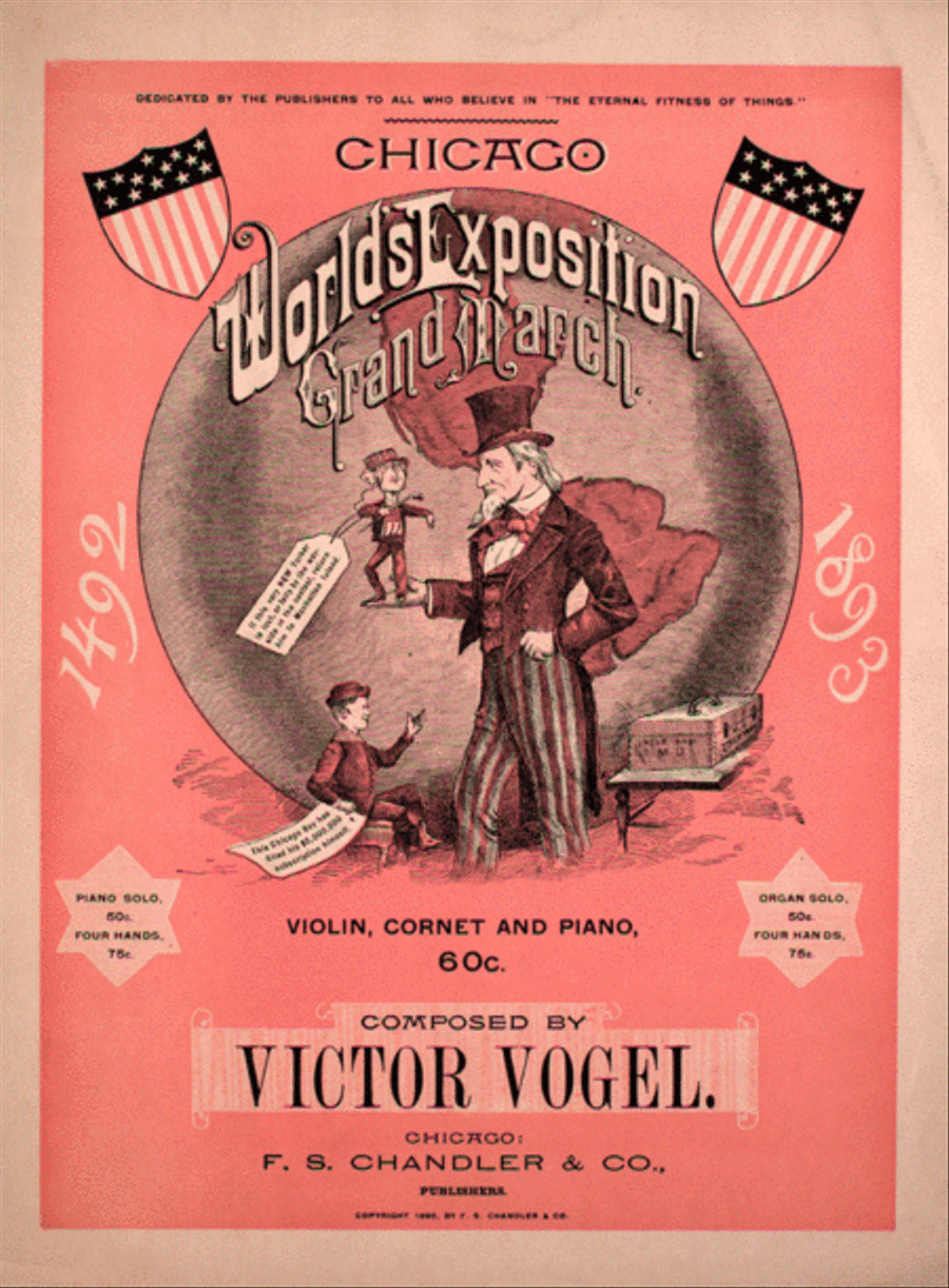 Chicago World's Exposition Grand March 3-Part scores gallery preview page 1