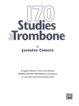Book cover for 170 Original Studies for Trombone